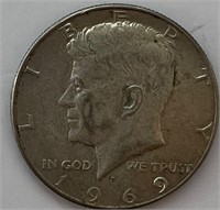 1969-D Kennedy Half 40% Silver