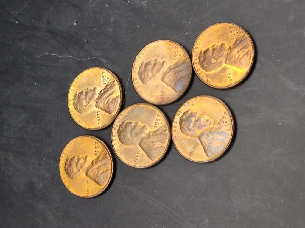 6 Wheat Cents