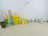 Lot of Vintage Tupperware and Other Items