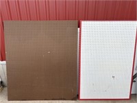 2 pieces of peg board