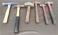Box 6 Hammers-Brick, Claw, Sledge, Ball Peen