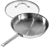 DELUXE Stainless Steel Pan  11 Inches Oil Gather P