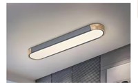 HUOKU Lumin 38 in. 1-Light Gray Integrated LED