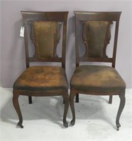 Pair of Turn of the Century Parlor Chairs