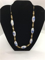 Vintage Delft Blue Necklace