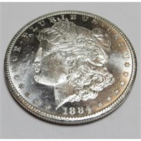 1884 CC BU Morgan Dollar