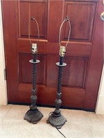 Vintage lamps (need cleaning & rewired)
