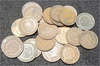 (25) Indian Head Cents, Good & Better