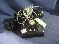 Black Rotary Phone