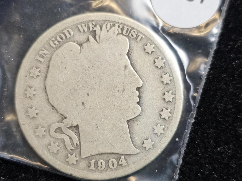 1904 Barber/Liberty Head Half Dollar