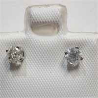 $1000 14K  2 Diamonds(0.36ct) Earrings