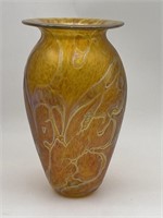 Robert Eickolt Art Glass Vase Signed 2006