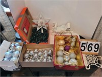 Christmas Tree Bulbs and Lights ~ Silver