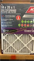 6pk ACE 14"x20”x1” premium air filters