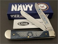 2022 Case XX US Navy Mediterranean Blue Trapper