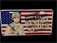 1991 Operation Desert Storm License Plate Tag