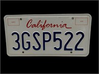 Unused California Auto License Plate Tag