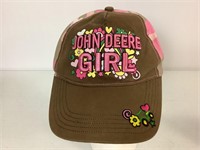 JOHN DEERE GIRL EMBROIDERED HAT/CAP