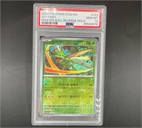 GRADED Scyther 123 Master Ball Reverse Holo Card