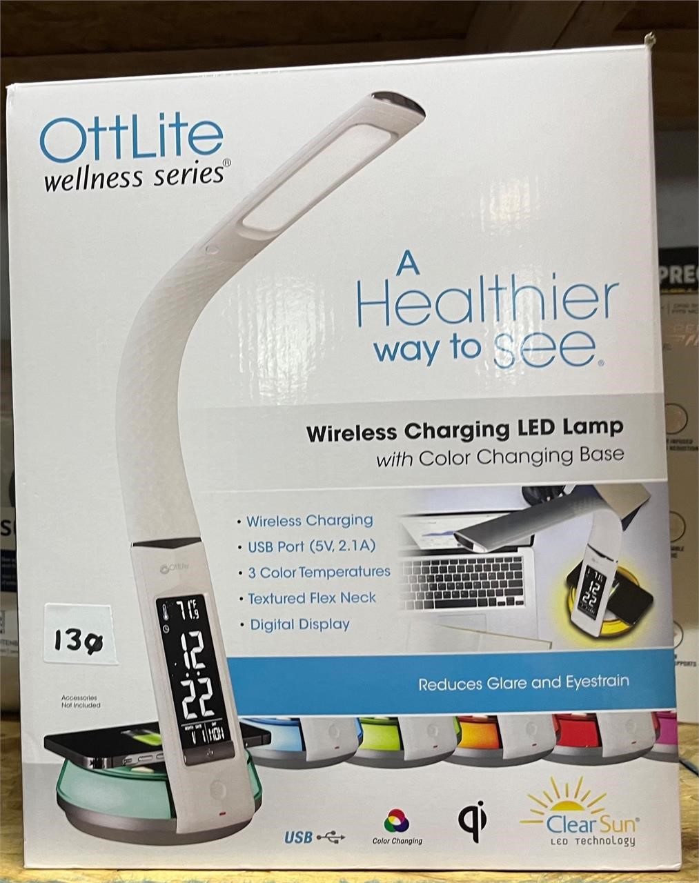 OttLite Wireless Charging LED Lamp