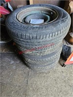 4 P195/75 R14 M+S Tires with Rims