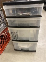 Plastic 4 drawer organizer