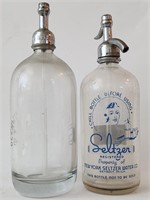Vintage Glenwood & New York Seltzer Water Bottles