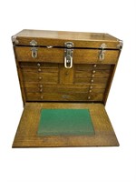 Vintage Gerstner & Sons Oak Machinist Tool Box