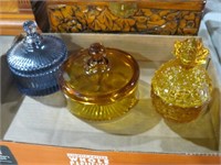 (3) MID CENTURY CANDY DISHES