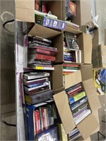 9 boxes of books & CDs