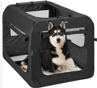Feandrea Dog Crate, Collapsible Pet Carrier, Xl,