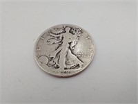 1929 D Walking Liberty Silver Half Dollar