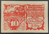 1921 Austria 10 HELLER banknote