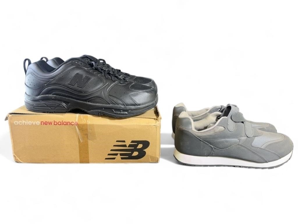 Pair of New Balance shoes size 15 and pair of