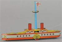 LARGE PADDLE WHEEL PENNY TOY