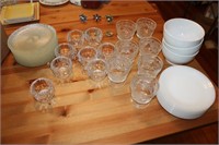 Plates, glasses