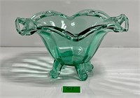 Vtg 7” Open Footed Candy Dish Gorgeous