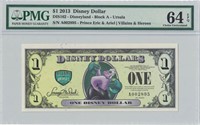 2013 $1 Ursula Disney Dollar PMG 64EPQ