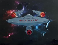 Star Trek U.S.S Enterprise Sericel Animation Art S