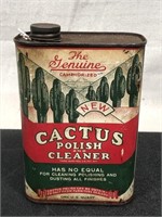 Cactus Polish & Cleaner Can (empty)