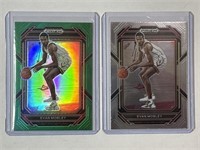 Two 2023 Prizm DP #69 Evan Mobley RC Green + 1!