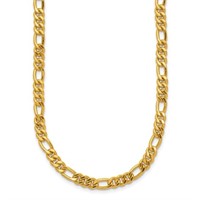 24K- Gold 4.8mm Figaro Necklaces