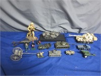 Nice Lot of Military Figures, Vehicles, Cannons &