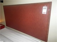 Queen size wall mount fabric headboard