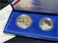 1986 US Constitution Silver Dollar Set 1 coin 90%
