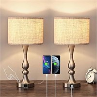 2-Piece EDISHINE Bedside Lamps Set