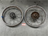 2 x NORTON Spoked Wheels