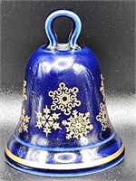 Cobalt w/ 22k Gold Royal Franconia Porcelain Bell