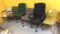 (6) ASSORTED OFFICE CHAIRS