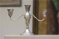 Weighted Sterling Candelabra